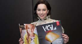 Look, we’re on the cover! And in the hands of Emilia Clarke!