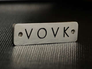 Nameplate for clothes "VOVK"