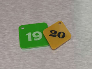 Plastic wardrobe number "19,20"