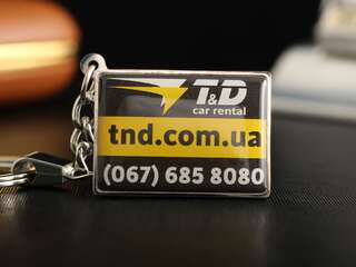 Брелок "T&D car rental"