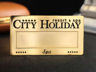 Name badge "City Holiday"