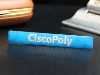 Объемная наклейка "CiscoPoly"