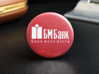 Закатный значок "БМ Банк"
