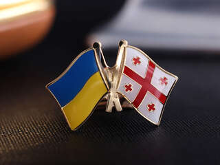 Badge "Flags Ukraine - Georgia"